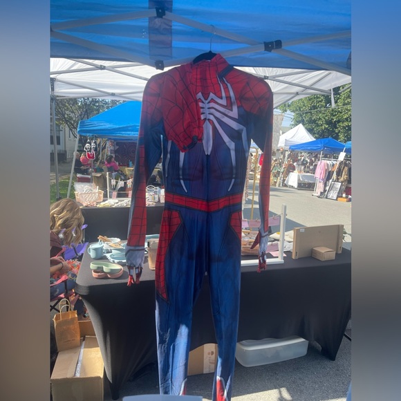 Kids Spiderman 2 PS5 Peter Parker Cosplay haloween Suit Printed Costume 5/6 year - Picture 5 of 7